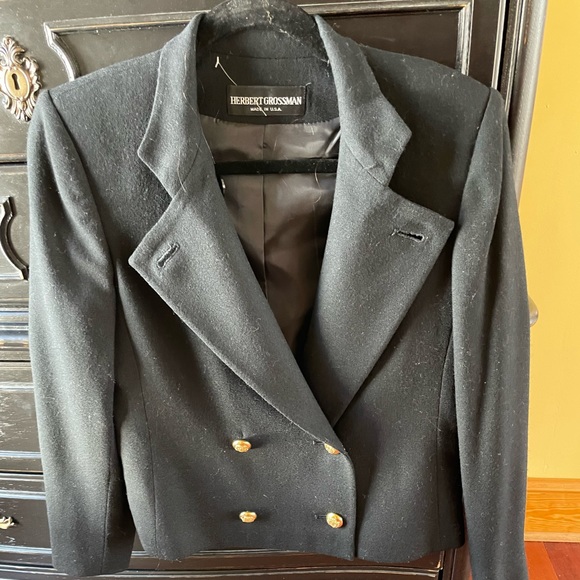 Herbert Grossman for Talbots double breasted wool blazer - Picture 1 of 8